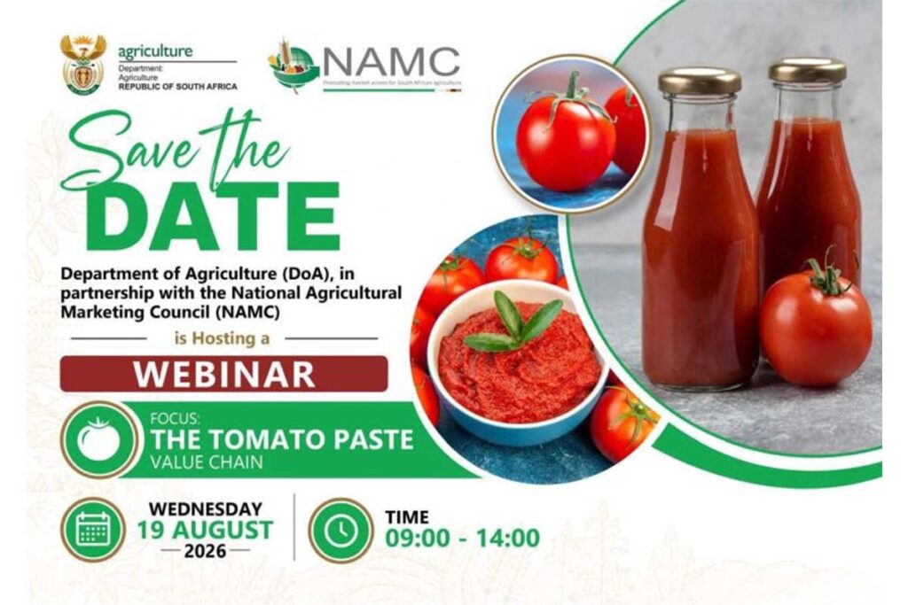 Join the NAMC Tomato Paste Value Chain Webinar